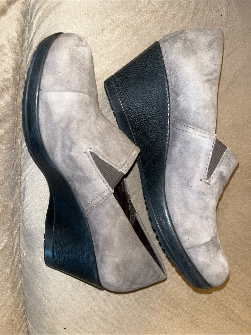 Women’s Dansko size 36 grey wedge shoes